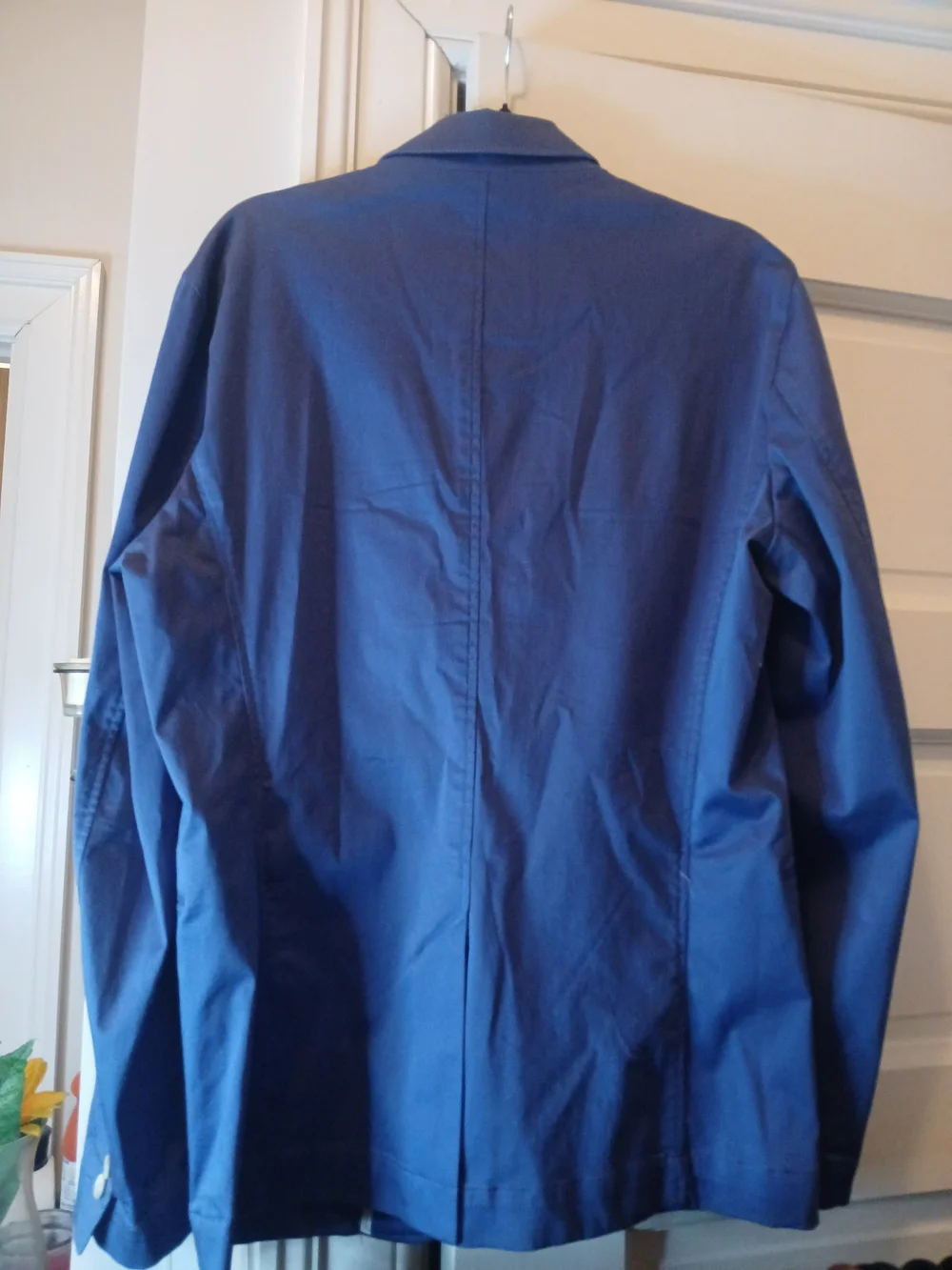Zara Man Casual Cotton Blazer Royal Blue Size Large
